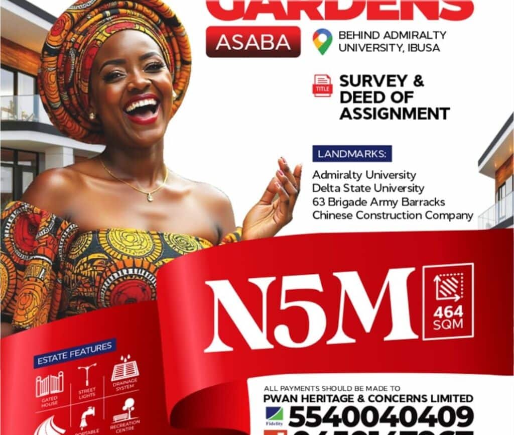 Heritage Gardens, Ibusa, Asaba.