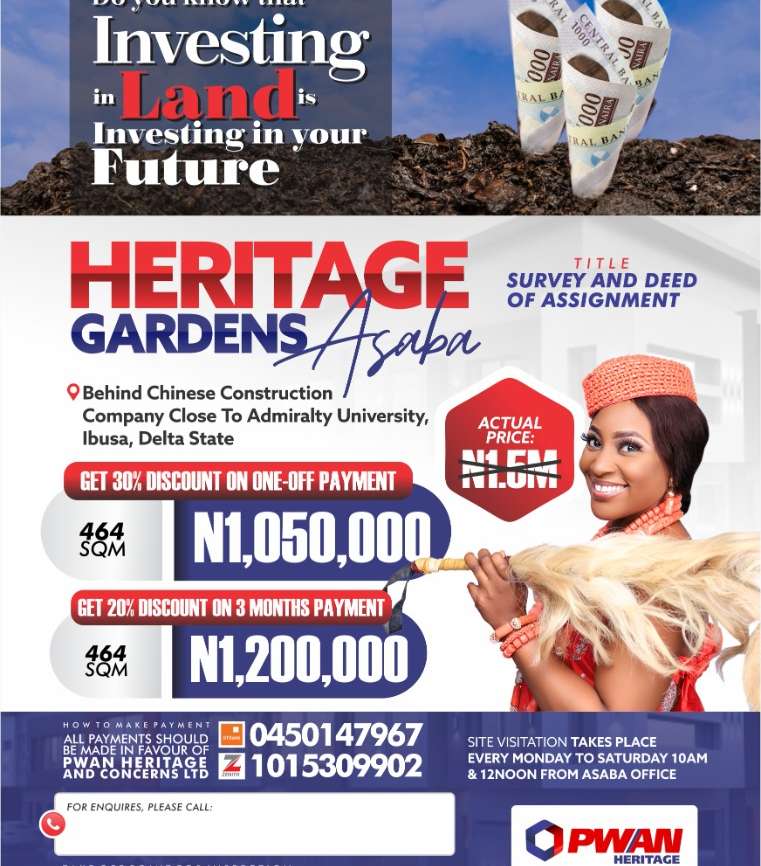 Heritage Gardens, Asaba.