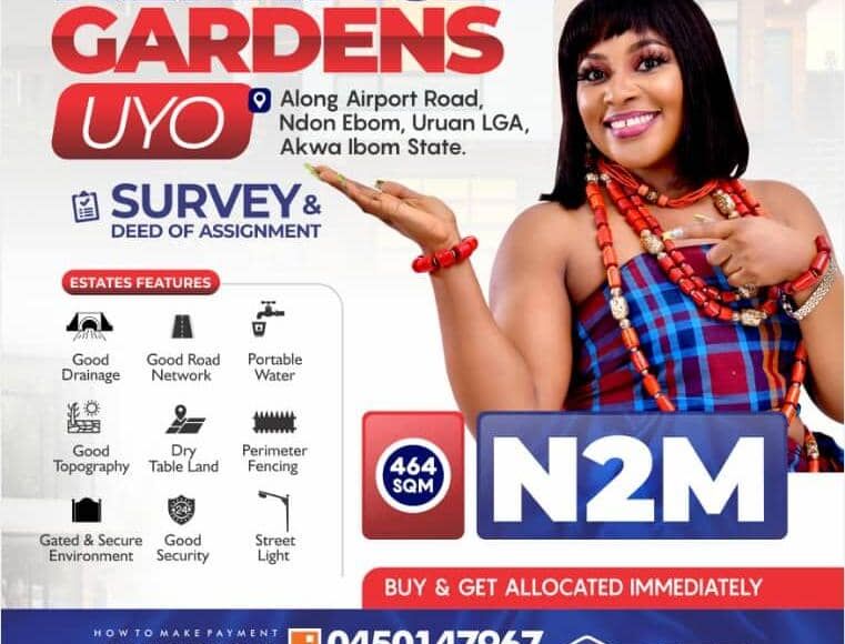Heritage Gardens Uyo flyer