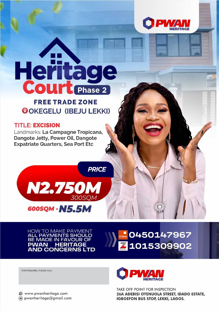 Heritage Court Phase 2, Okegelu Pwan Heritage & Concerns Ltd.