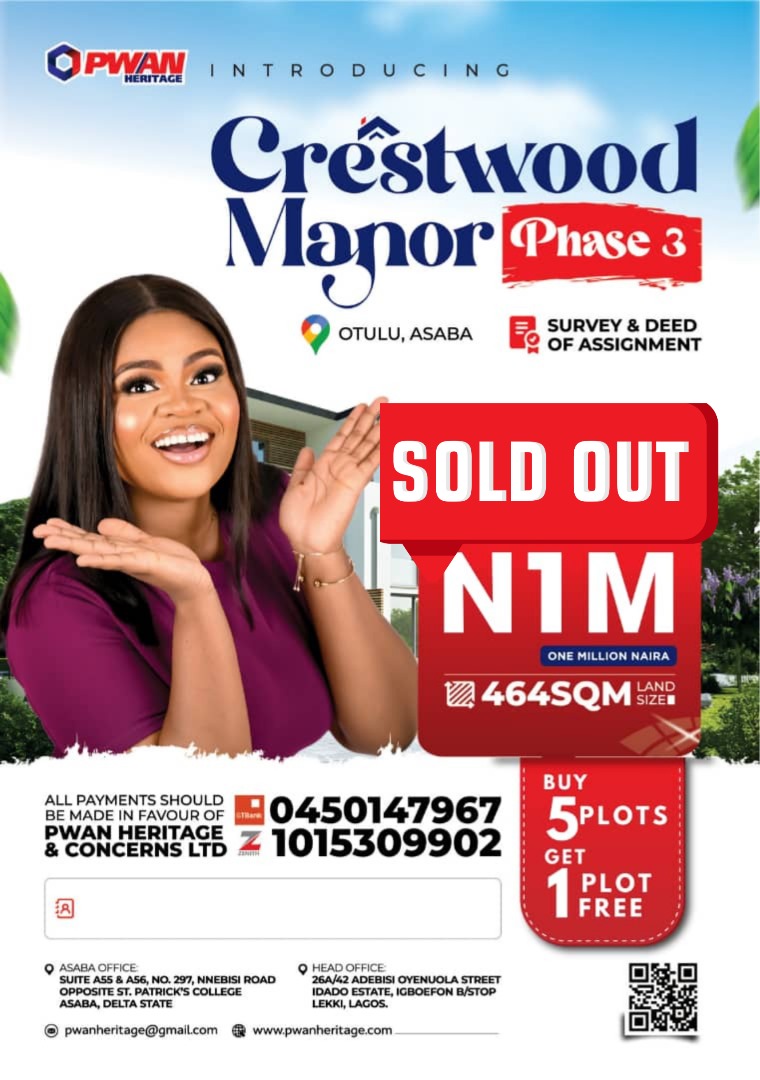 CRESTWOOD MANOR PHASE 3 UTULU, ASABA